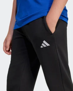 ADIDAS - PANTALONI DA TUTA JUNIOR NERI ESSENTIALS SLIM FLEECE PANTS - JC9765