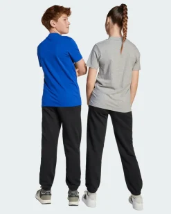 ADIDAS - PANTALONI DA TUTA JUNIOR NERI ESSENTIALS SLIM FLEECE PANTS - JC9765