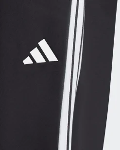 ADIDAS - PANTALONI DA TUTA UOMO NERI CON 3 BANDE BIANCHE  -JI8809