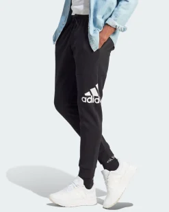 ADIDAS - PANTALONI ESSENTIALS FLEECE TAPERED CUFF BIG LOGO - IB4025
