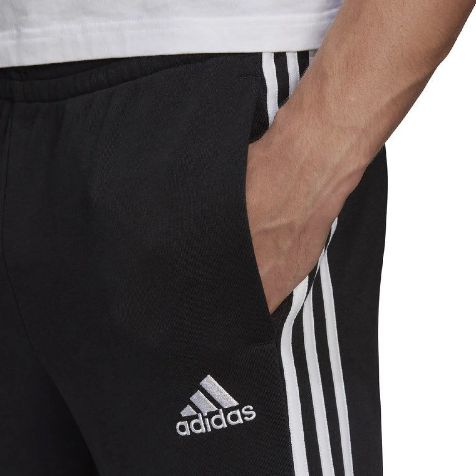 ADIDAS - PANTALONI ESSENTIALS FRENCH TERRY TAPERED CUFF 3-STRIPES - GK8831