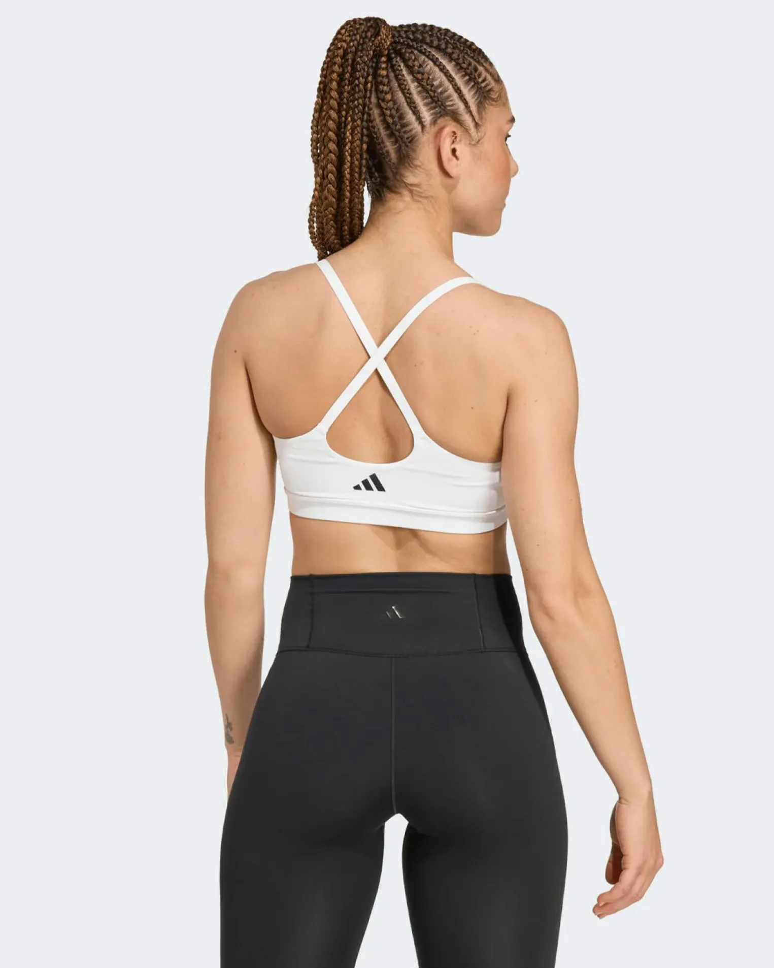 ADIDAS - REGGISENO SPORTIVO ALL ME LIGHT SUPPORT BIANCO DA DONNA, KB1909