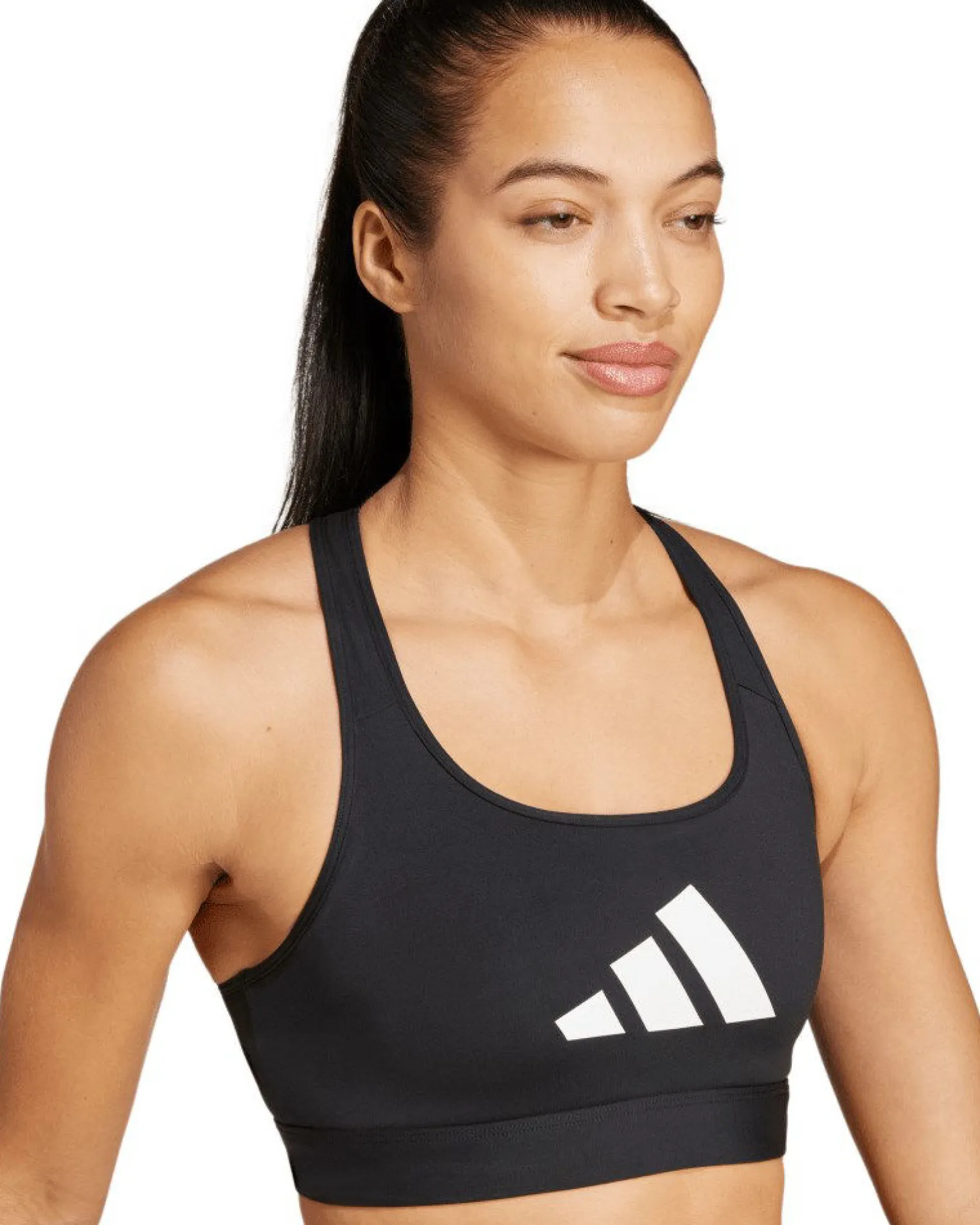 ADIDAS -REGGISENO SPORTIVO DONNA NERO POWERREACT BL BRA - JG1414
