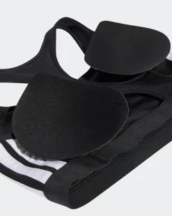 ADIDAS - REGGISENO SPORTIVO OPTIME MEDIUM SUPPORT TRAIN NERO DA DONNA - KB4383