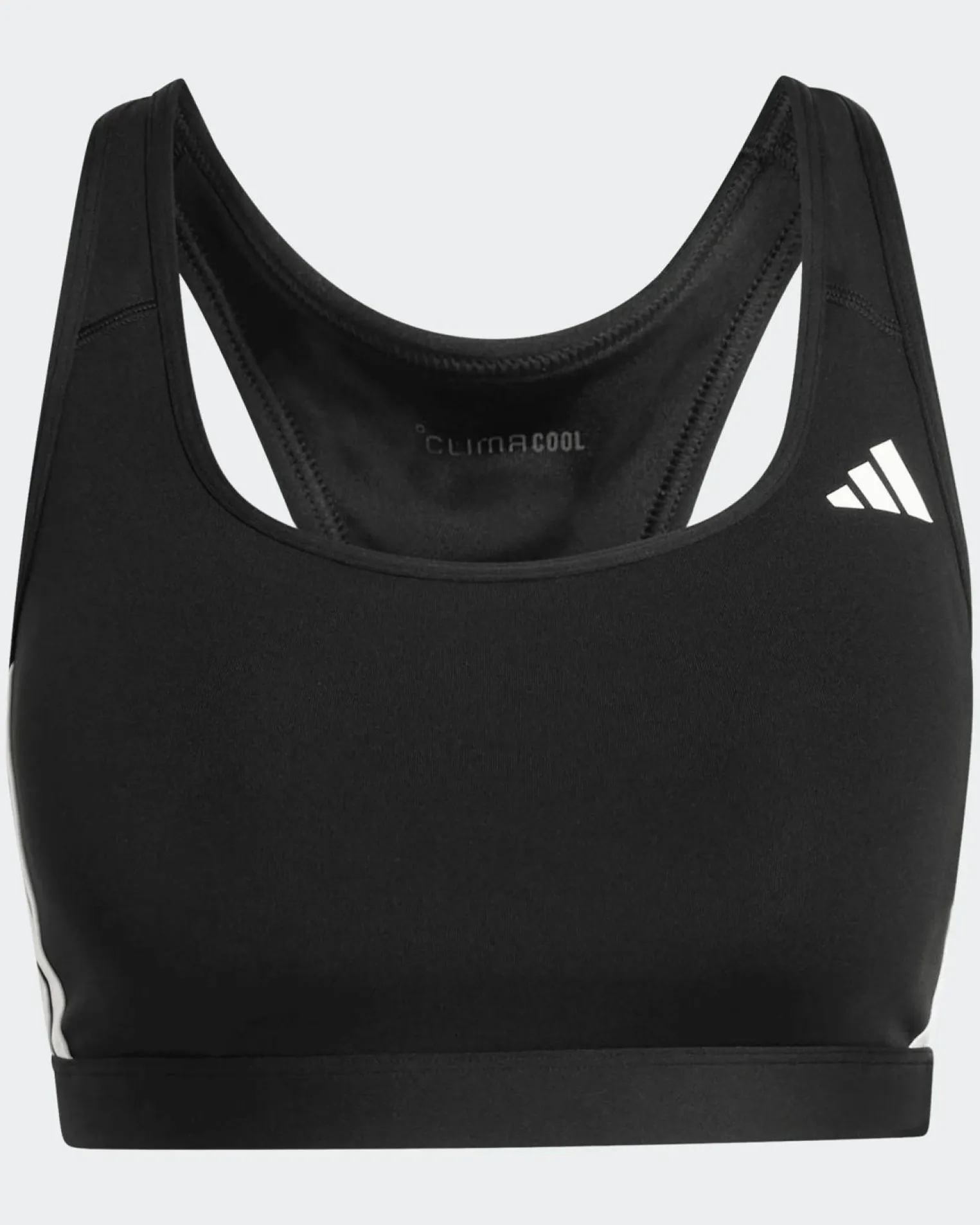 ADIDAS - REGGISENO SPORTIVO OPTIME MEDIUM SUPPORT TRAIN NERO DA DONNA - KB4383
