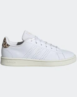 ADIDAS - SCARPA ADVANTAGE BASE DA DONNA BIANCA CON DETTAGLI MACULATI - IF8555