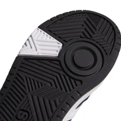 ADIDAS - Scarpa alta nera e bianca, numerata 28/40 - HOOPS MID GW0402