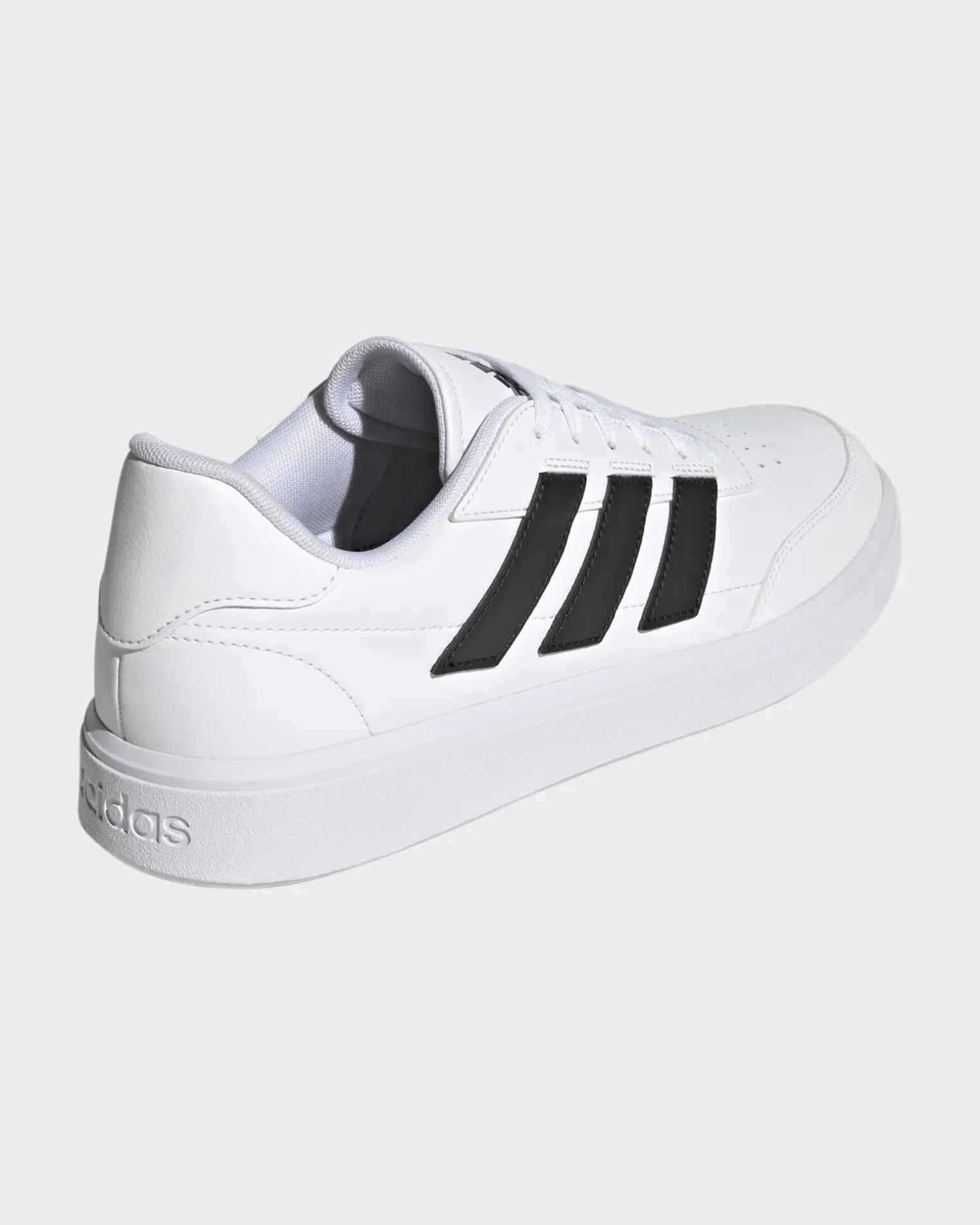 ADIDAS - SCARPA COURTBLOCK BIANCA CON BANDE NERE DA UOMO - IF4033