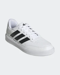 ADIDAS - SCARPA COURTBLOCK BIANCA CON BANDE NERE DA UOMO - IF4033