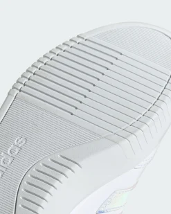 ADIDAS - SCARPA COURTBLOCK BOLD BIANCA CON BANDE IRIDESCENTI JI2205