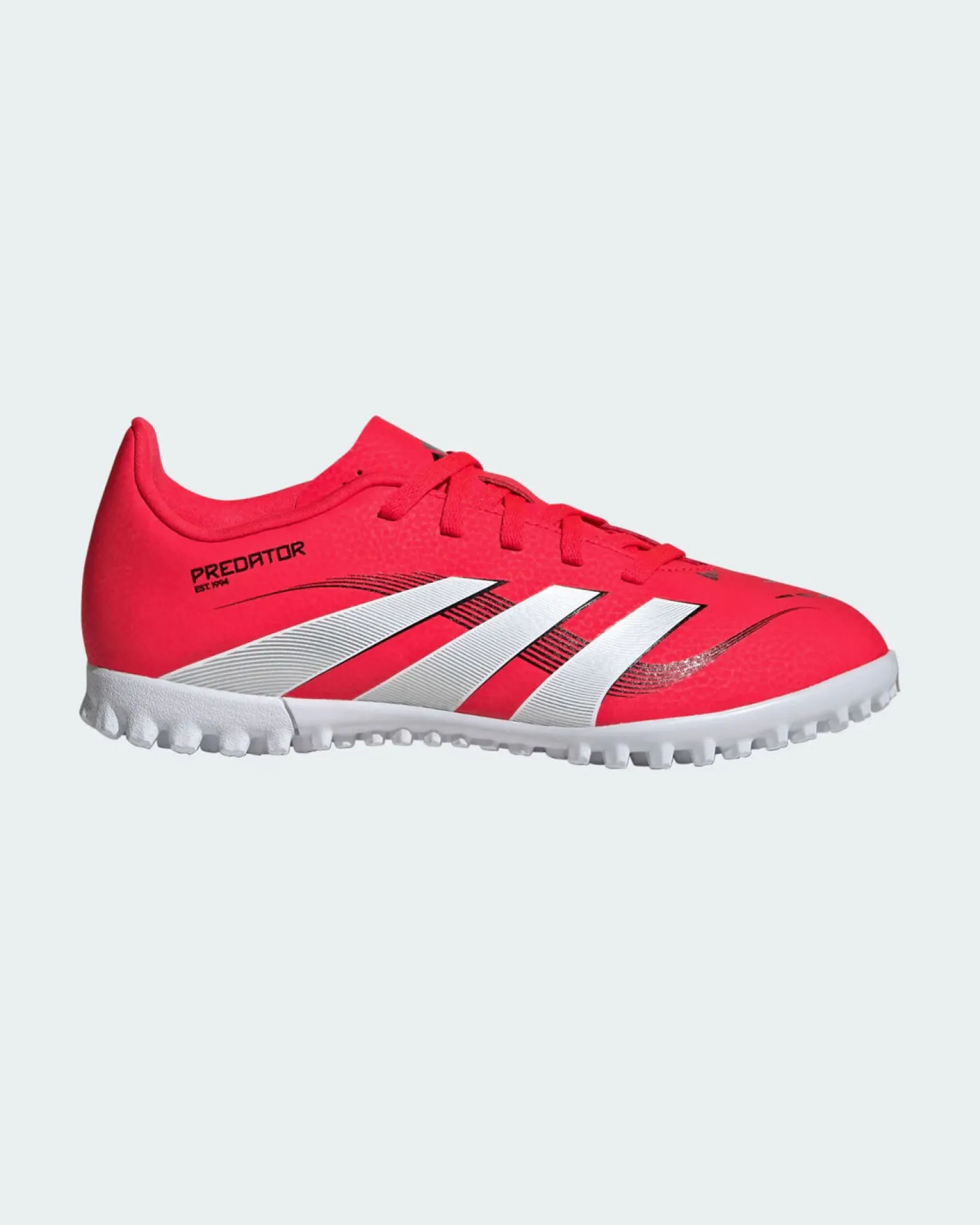 ADIDAS- SCARPA DA CALCETTO PREDATOR CLUB TURF ROSSA-BIANCA DA RAGAZZO ID3805