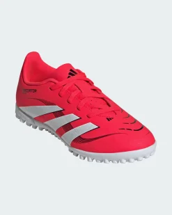 ADIDAS- SCARPA DA CALCETTO PREDATOR CLUB TURF ROSSA-BIANCA DA RAGAZZO ID3805
