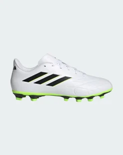 ADIDAS - SCARPA DA CALCIO JUNIOR BIANCA, NERA E  VERDE FLUO COPA PURE.4 FLEXIBLE GROUND DAL 28 AL 25 -GZ2536