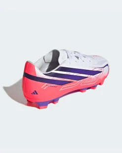 ADIDAS - SCARPA DA CALCIO JUNIOR F50 HYPERFAST LEAGUE FG BIANCA, ROSA FLUO E VIOLA DAL 31 AL 38 ?, KK1308