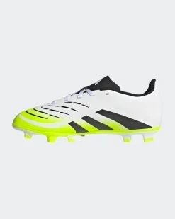 ADIDAS - SCARPA DA CALCIO JUNIOR BIANCA, GIALLO FLUO, NERA PREDATOR CLUB FG/MG DAL 28 AL 35 - JH8868