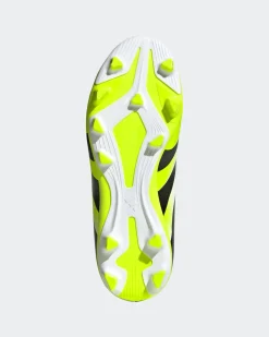 ADIDAS - SCARPA DA CALCIO JUNIOR BIANCA, GIALLO FLUO, NERA PREDATOR CLUB FG/MG  DAL 28 AL 35 - JH8868