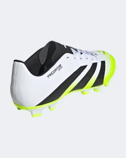 ADIDAS - SCARPA DA CALCIO UOMO BIANCA, NERA E  VERDE FLUO PREDATOR CLUB FG/MG  DAL 40 AL 47 1/3 -JH8847