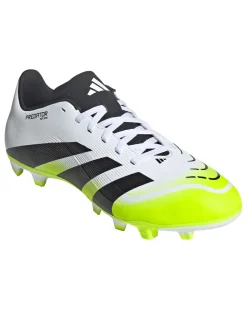 ADIDAS - SCARPA DA CALCIO UOMO BIANCA, NERA E  VERDE FLUO PREDATOR CLUB FG/MG  DAL 40 AL 47 1/3 -JH8847