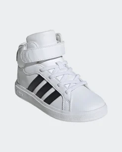 ADIDAS - SCARPA GRAND COURT MID BIANCA E NERA - IE3862