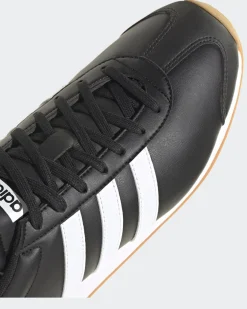 ADIDAS - SCARPA NERA RUNVISTA DA UOMO CON STRISCE BIANCA - HQ2315