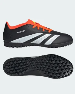 ADIDAS - SCARPA PREDATOR CLUB TF DA UOMO NERA CON DETTAGLI ROSSO FLUO - IG7711