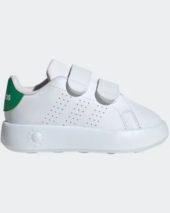 ADIDAS - SCARPA SNEAKERS ADVANTAGE BABY BIANCA E VERDE 19/27 -ID5286
