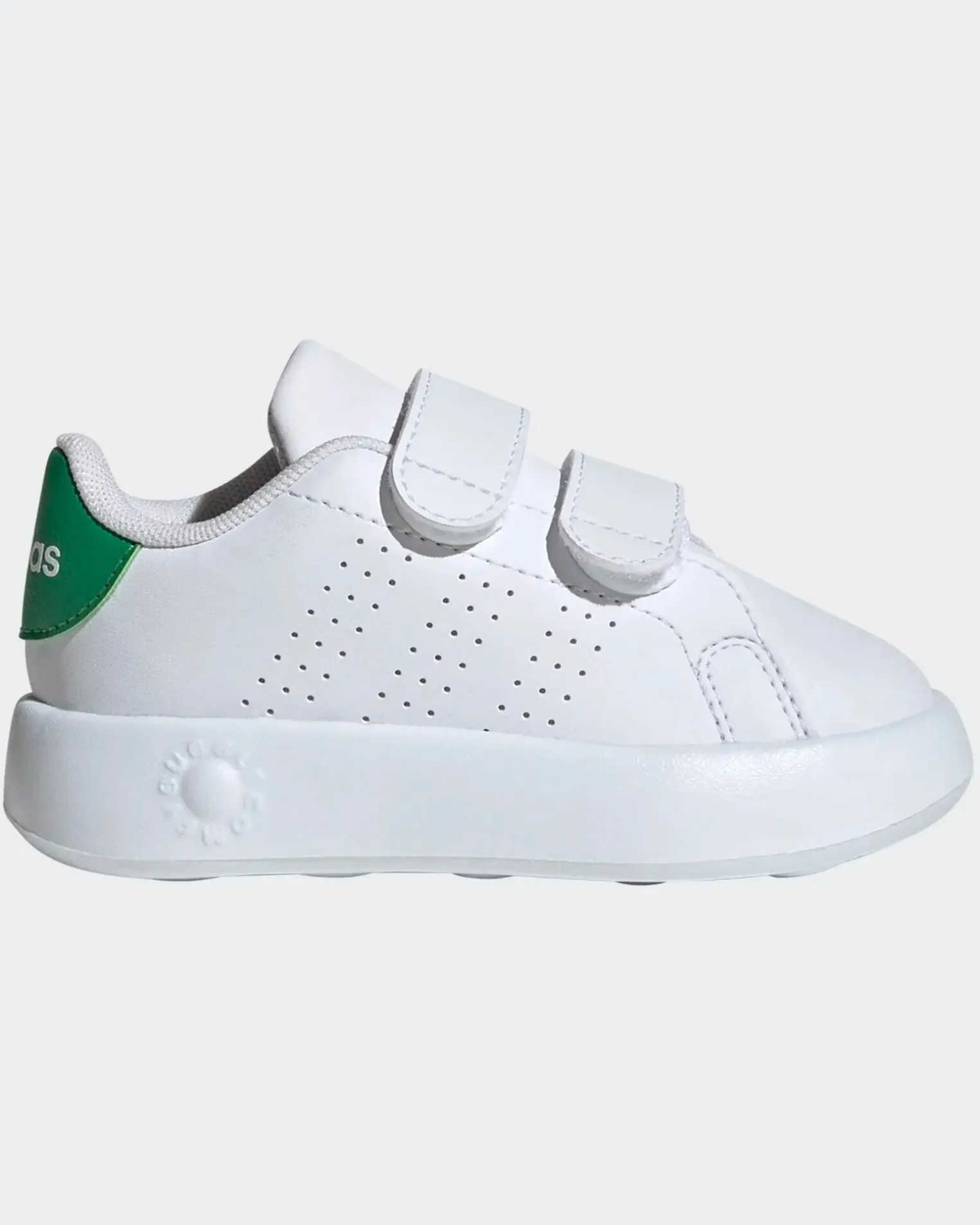 ADIDAS - SCARPA SNEAKERS ADVANTAGE BABY BIANCA E VERDE 19/27 -ID5286