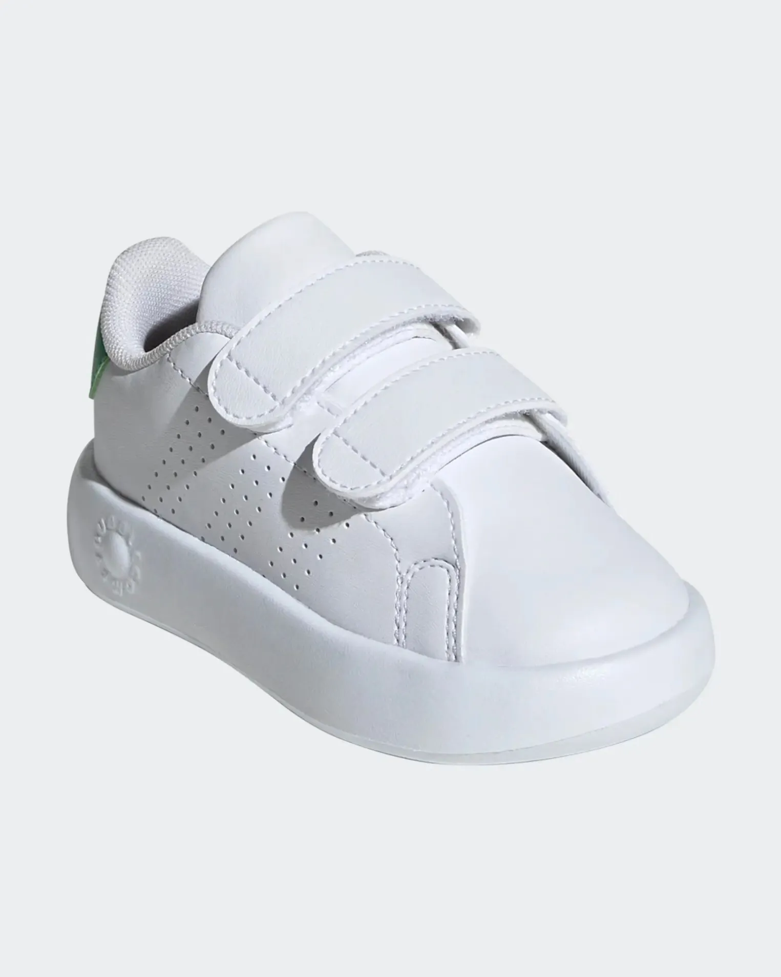 ADIDAS - SCARPA SNEAKERS ADVANTAGE BABY BIANCA E VERDE 19/27 -ID5286