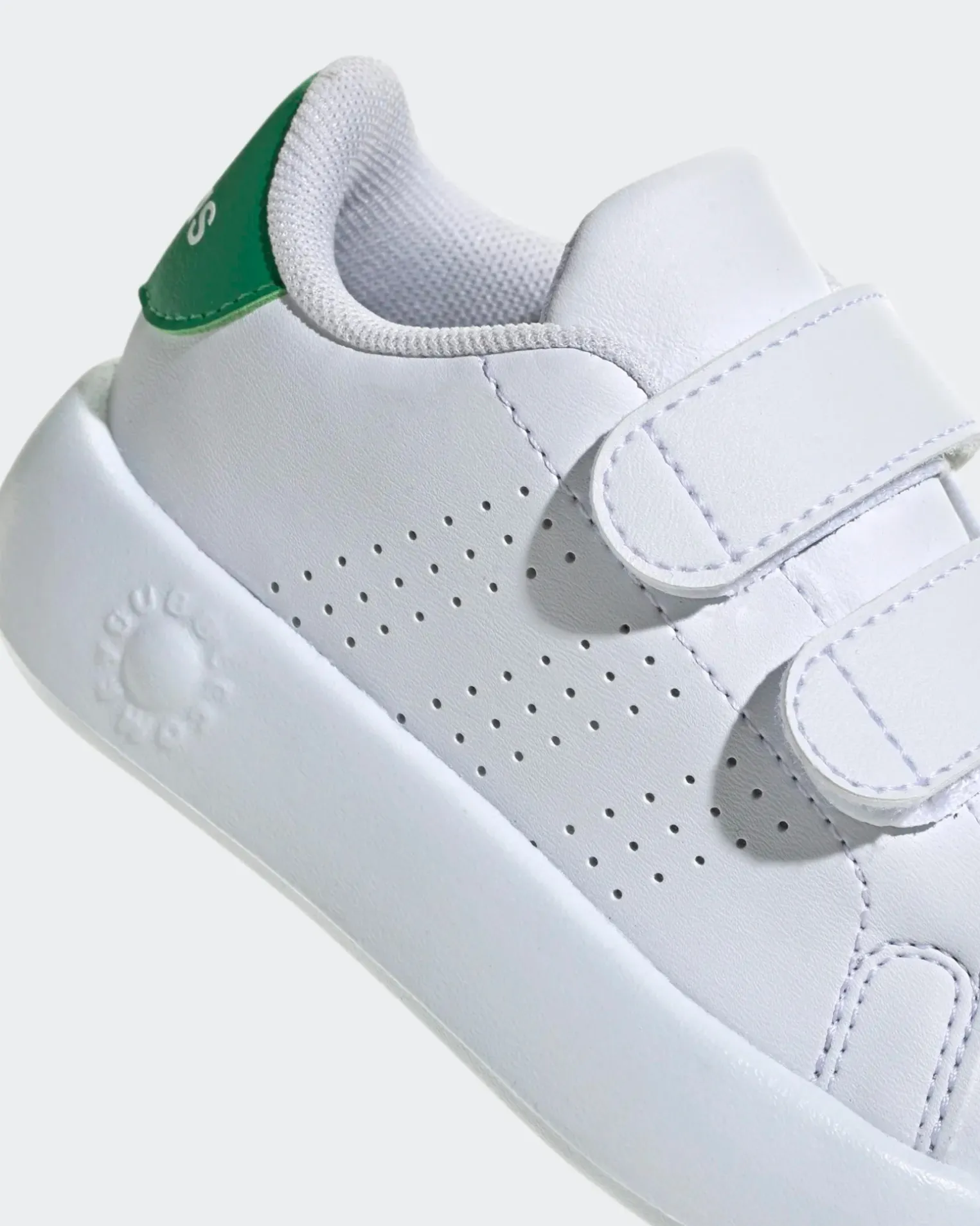 ADIDAS - SCARPA SNEAKERS ADVANTAGE BABY BIANCA E VERDE 19/27 -ID5286