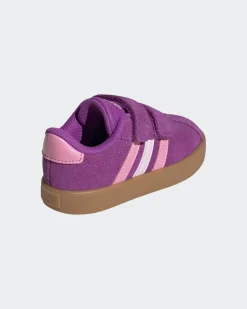 ADIDAS - SCARPA SNEAKERS VL COURT 3.0 SCAMOSCIATA FUXIA 20-27 JH6309