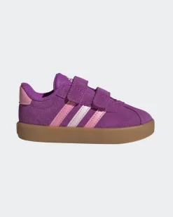 ADIDAS - SCARPA SNEAKERS VL COURT 3.0 SCAMOSCIATA FUXIA 20-27 JH6309