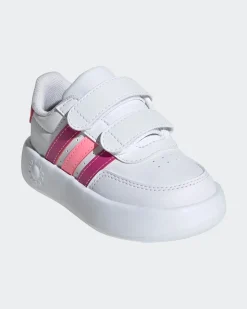 ADIDAS - SCARPA SNEKAERS INFANT BREAKNET 2.0 CF BIANCA E FUXIA 19/27 - ID5279