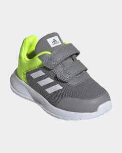 ADIDAS - SCARPA TENSAUR RUN 2.0 grigia e lime baby 19/27 - IG1149