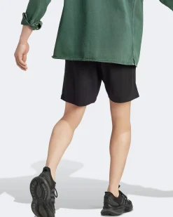 ADIDAS-SHORT AEROREADY ESSENTIALS SINGLE JERSEY LINEAR LOGO-IC0062