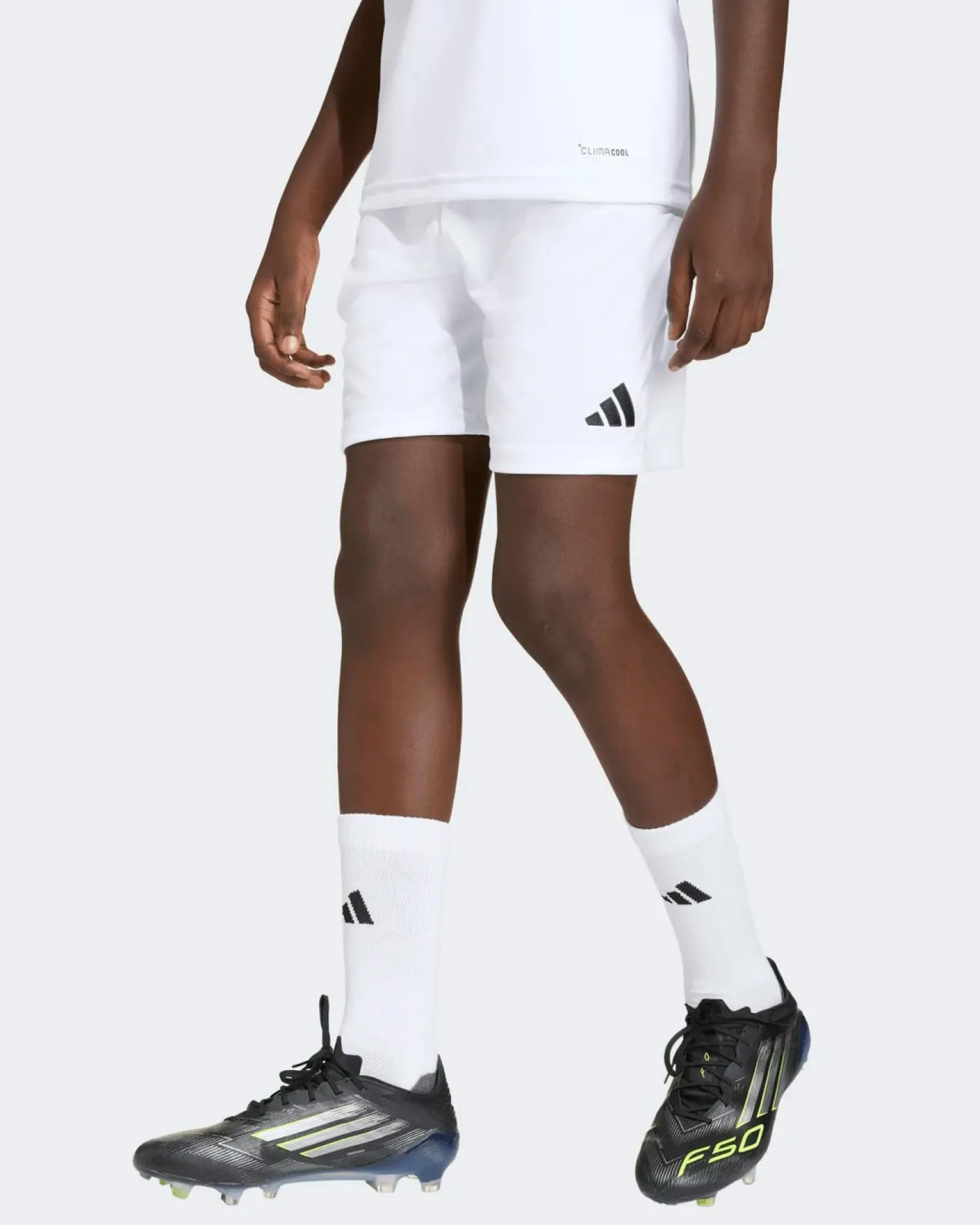 ADIDAS - SHORT BIANCO DA CALCIO ENTRADA 26 PER RAGAZZI - JZ6526