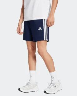 ADIDAS - SHORT BLU ESSENTIALS 3 STRISCE IN JERSEY  DA UOMO - JF3679