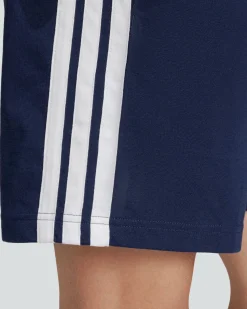 ADIDAS - SHORT BLU ESSENTIALS 3 STRISCE IN JERSEY  DA UOMO - JF3679