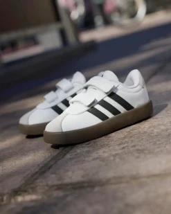 ADIDAS - SNEAKERS BIMBO NERA , BEIGE E BIANCA VL COURT 3.0 CF TD DAL 19 AL 27 - ID9157