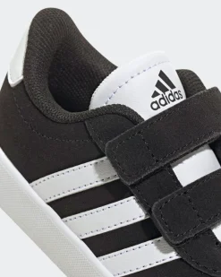 ADIDAS - SNEAKERS BIMBO NERA E BIANCA VL COURT 3.0 CF TD DAL 19 AL 27 - ID9158