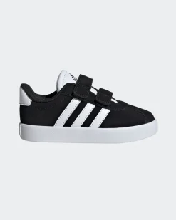 ADIDAS - SNEAKERS BIMBO NERA  E BIANCA VL COURT 3.0 CF TD DAL 19 AL 27 -  ID9158