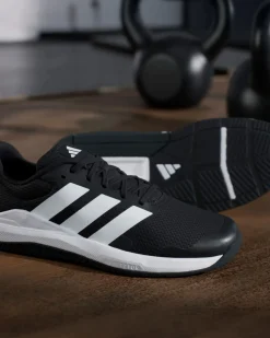 ADIDAS - SNEAKERS DA UOMO NERE E BIANCHE  DROPSET BASE TRAINER DAL 40 AL 46 - JS3045