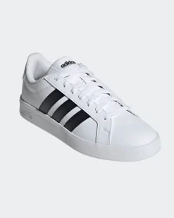 ADIDAS - SNEAKERS DONNA BIANCA E ORO GRAND COURT BASE 3.0 - HQ0094