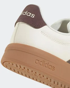 ADIDAS - SNEAKERS GRAND COURT BASE 3.0 BEIGE CON DETTAGLI MARRONI DA UOMO, HQ0075
