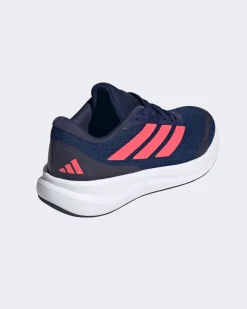 ADIDAS - SNEAKERS  JUNIOR RUNFALCON 6 GS BLU CON DETTAGLI ROSSI DAL 36 AL 40,  KI1790