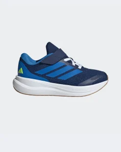 ADIDAS - SNEAKERS KIDS RUNFALCON 6 EL PS BLU CON DETTAGLI AZZURRI DAL 28 AL 35,  KI1770