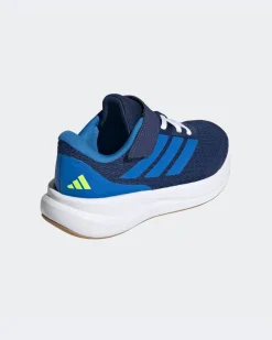 ADIDAS - SNEAKERS KIDS RUNFALCON 6 EL PS BLU CON DETTAGLI AZZURRI DAL 28 AL 35,  KI1770
