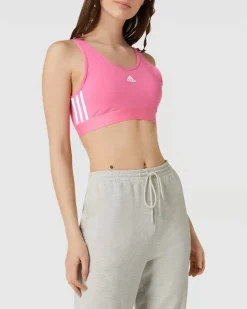 ADIDAS-TOP CORTO ESSENTIALS 3-STRIPES WITH REMOVABLE PADS-IC4430