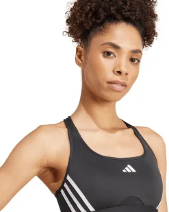 ADIDAS - TOP PWRCT 3S BRA NERO CON LOGO BIANCO DA DONNA- JG1404