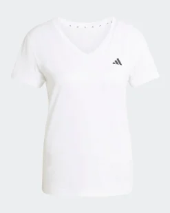 ADIDAS - T-SHIRT BIANCA PER ALLENAMENTO DA DONNA SCOLLO A V - KB9595