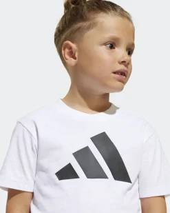 ADIDAS - T-SHIRT BL TEE 160 DA BAMBINI BIANCA E NERA - JC9720